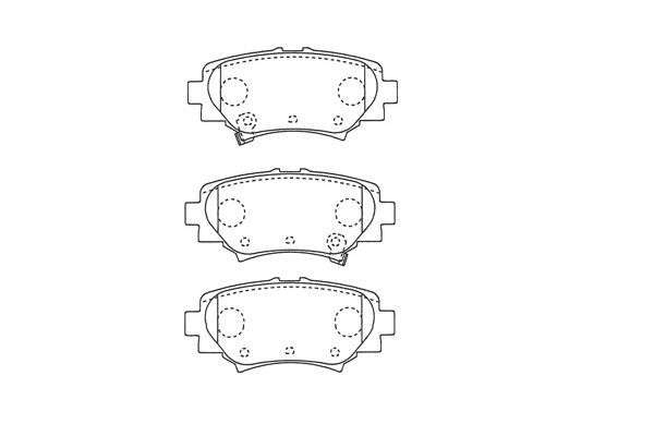 KAVO PARTS Jarrupala, levyjarru BP-4586